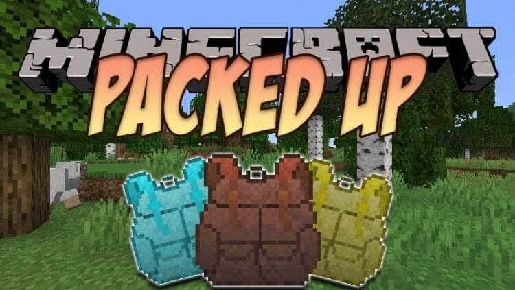 Mod de mochilas para minecraft: packed up backpacks